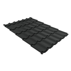 Металлочерепица классик 0,5 Satin Matt RAL 7016 антрацитово-серый