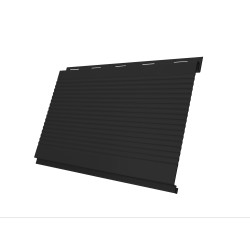 Вертикаль 0,2 gofr 0,45 Drap ST с пленкой RAL 9005 черный