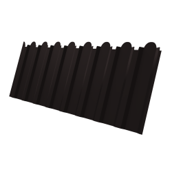 Профнастил C20B фигурный 0,45 Drap TX RAL 9005 черный