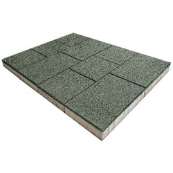 Плитка тротуарная SteinRus Инсбрук Ланс высота 60мм гладкий Nature Stone виридиан
